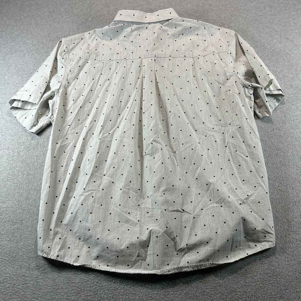 Cody James Button Down Shirt Mens XL Gray Diamond Print Short Sleeve Western - Picture 7 of 8